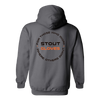 Image of Stout Gloves Hoodie " For Those Who Work Where Others Wont" - CHARCOAL GREY